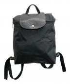 LONGCHAMPロンシャン）の古着「Le Pliage Green M Backpack」｜ブラック