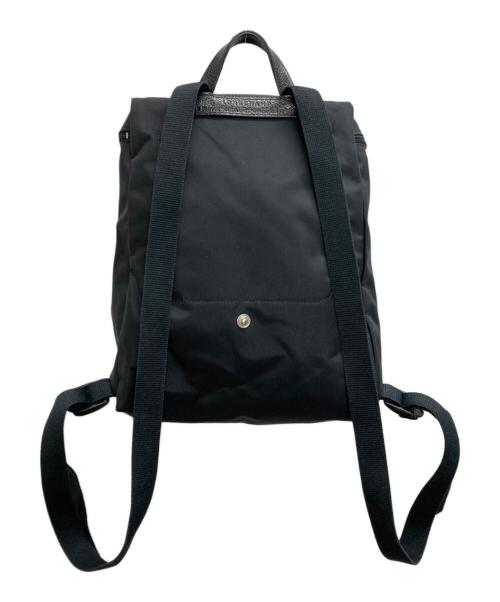 LONGCHAMP（ロンシャン）LONGCHAMP (ロンシャン) Le Pliage Green M Backpack ブラックの古着・服飾アイテム