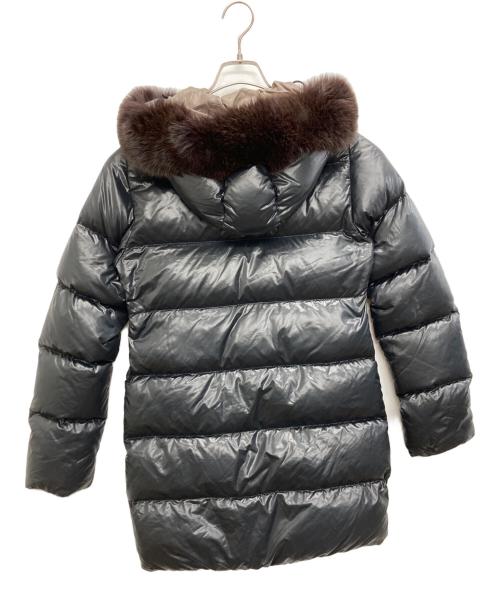 DUVETICA（デュベティカ）DUVETICA (デュベティカ) フィンラクーンロングダウンジャケット ブラック サイズ:40の古着・服飾アイテム