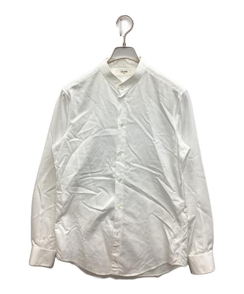 CELINE（セリーヌ）CELINE (セリーヌ) バンドカラーシャツ ホワイト サイズ:SIZE 39の古着・服飾アイテム