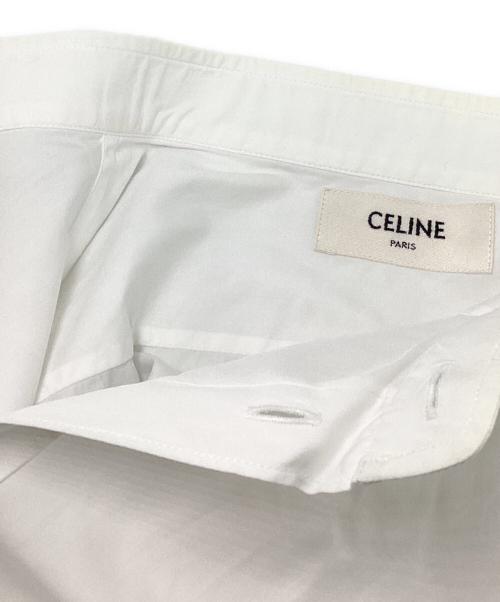 CELINE（セリーヌ）CELINE (セリーヌ) バンドカラーシャツ ホワイト サイズ:SIZE 39の古着・服飾アイテム