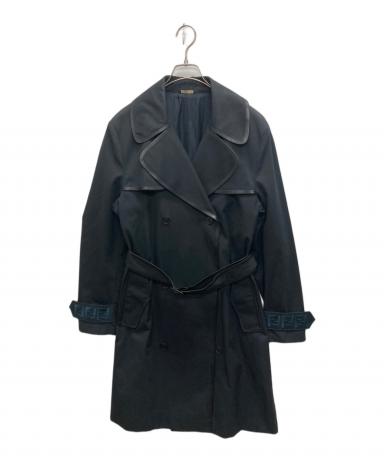 中古・古着通販】FENDI (フェンディ) 袖ロゴレザーパイピングトレンチ