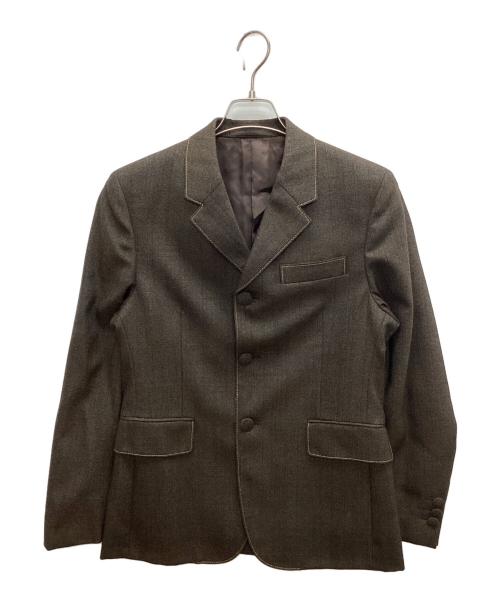 PRADA（プラダ）PRADA (プラダ) 3Bステッチテーラードジャケット ブラウン サイズ:SIZE 46Rの古着・服飾アイテム