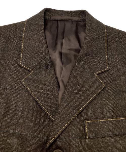 PRADA（プラダ）PRADA (プラダ) 3Bステッチテーラードジャケット ブラウン サイズ:SIZE 46Rの古着・服飾アイテム