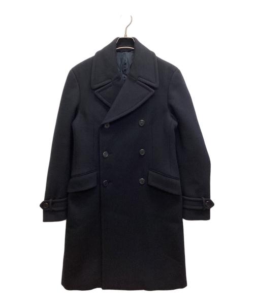 PRADA（プラダ）PRADA (プラダ) ダブルチェスターコート ネイビー サイズ:SIZE 46Rの古着・服飾アイテム