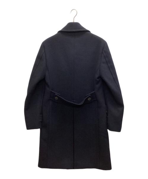 PRADA（プラダ）PRADA (プラダ) ダブルチェスターコート ネイビー サイズ:SIZE 46Rの古着・服飾アイテム