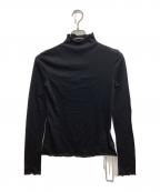 JOHN LAWRENCE SULLIVANジョン ローレンス サリバン）の古着「WOOL JERSEY BOTTLENECK TOP」｜ブラック