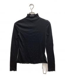 JOHN LAWRENCE SULLIVAN（ジョン ローレンス サリバン）の古着「WOOL JERSEY BOTTLENECK TOP」｜ブラック