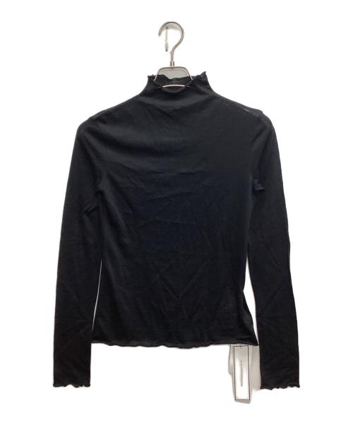 JOHN LAWRENCE SULLIVAN（ジョン ローレンス サリバン）JOHN LAWRENCE SULLIVAN (ジョン ローレンス サリバン) WOOL JERSEY BOTTLENECK TOP ブラック サイズ:SIZE OSの古着・服飾アイテム