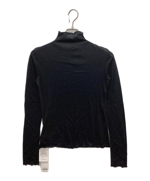 JOHN LAWRENCE SULLIVAN（ジョン ローレンス サリバン）JOHN LAWRENCE SULLIVAN (ジョン ローレンス サリバン) WOOL JERSEY BOTTLENECK TOP ブラック サイズ:SIZE OSの古着・服飾アイテム