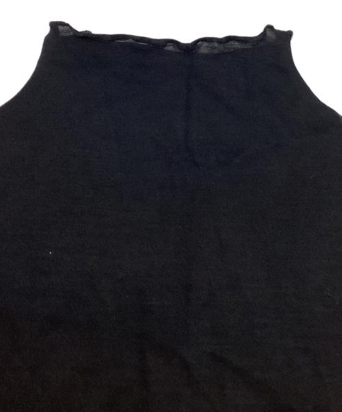 JOHN LAWRENCE SULLIVAN（ジョン ローレンス サリバン）JOHN LAWRENCE SULLIVAN (ジョン ローレンス サリバン) WOOL JERSEY BOTTLENECK TOP ブラック サイズ:SIZE OSの古着・服飾アイテム