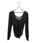 SORINソリン）の古着「SWAN LAKE U-NECK TOP」｜ブラック
