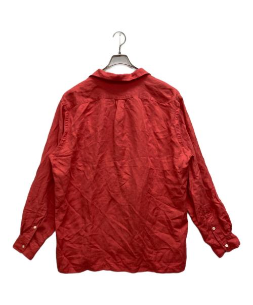 POLO RALPH LAUREN（ポロ・ラルフローレン）POLO RALPH LAUREN (ポロ・ラルフローレン) リネン シルク オープンカラーシャツ レッド サイズ:Lの古着・服飾アイテム