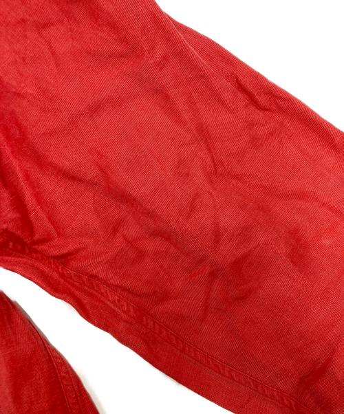 POLO RALPH LAUREN（ポロ・ラルフローレン）POLO RALPH LAUREN (ポロ・ラルフローレン) リネン シルク オープンカラーシャツ レッド サイズ:Lの古着・服飾アイテム