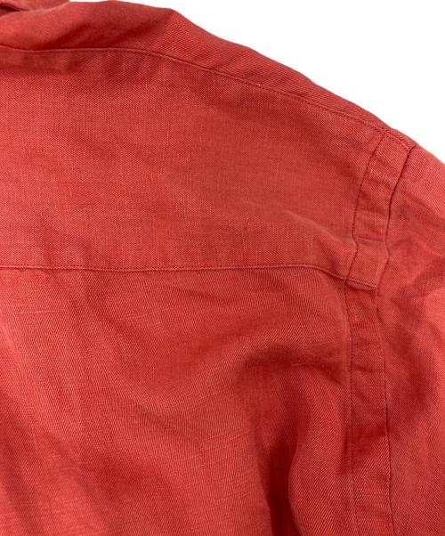 POLO RALPH LAUREN（ポロ・ラルフローレン）POLO RALPH LAUREN (ポロ・ラルフローレン) リネン シルク オープンカラーシャツ レッド サイズ:Lの古着・服飾アイテム