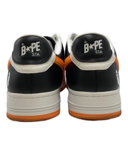 A BATHING APE（ア ベイシング エイプ）A BATHING APE (ア ベイシング エイプ) BAPE STA OS 2 ホワイト×オレンジ サイズ:26.5 cmの古着・服飾アイテム