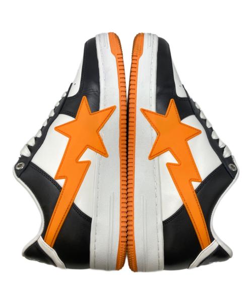 A BATHING APE（ア ベイシング エイプ）A BATHING APE (ア ベイシング エイプ) BAPE STA OS 2 ホワイト×オレンジ サイズ:26.5 cmの古着・服飾アイテム