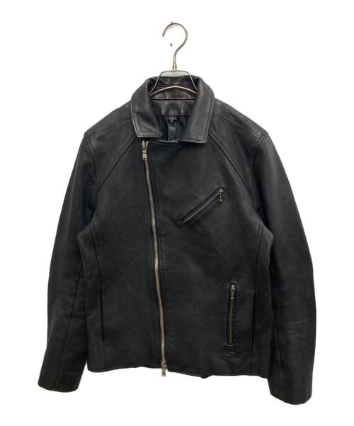 wjk（ダブルジェイケー）wjk (ダブルジェイケー) Drum Leather W-riders ブラック サイズ:SIZE Ｍの古着・服飾アイテム