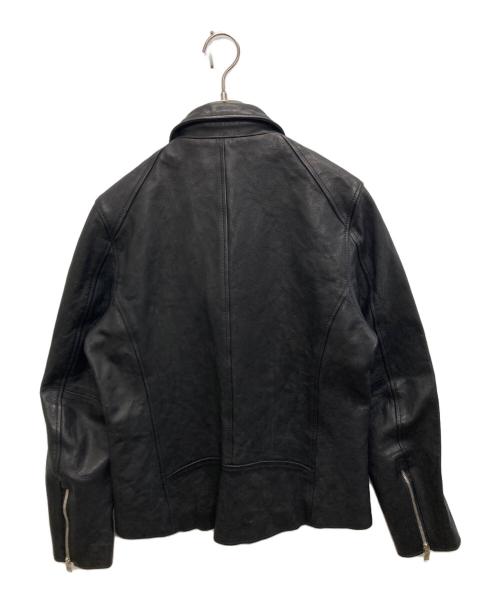 wjk（ダブルジェイケー）wjk (ダブルジェイケー) Drum Leather W-riders ブラック サイズ:SIZE Ｍの古着・服飾アイテム