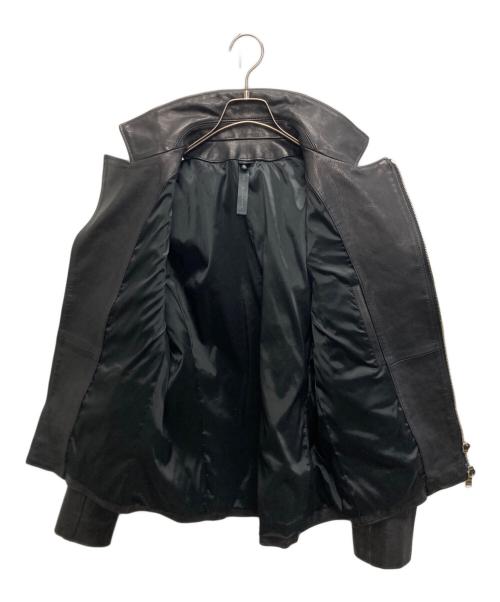 wjk（ダブルジェイケー）wjk (ダブルジェイケー) Drum Leather W-riders ブラック サイズ:SIZE Ｍの古着・服飾アイテム