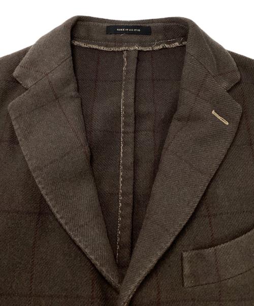 BOGLIOLI（ボリオリ）BOGLIOLI (ボリオリ) 3B テーラードジャケット ブラウン サイズ:SIZE 48の古着・服飾アイテム