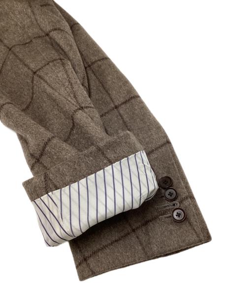 TOMORROW LAND PILGRIM（トゥモローランド ピルグリム）TOMORROW LAND PILGRIM (トゥモローランド ピルグリム) ウールカシミヤ テーラードジャケット ブラウン サイズ:Size 46の古着・服飾アイテム