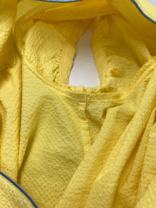 mina perhonen（ミナ ペルホネン）mina perhonen (ミナ ペルホネン) sitruuna スクエアネックブラウス イエロー サイズ:38の古着・服飾アイテム