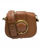 POLO RALPH LAURENポロ・ラルフローレン）の古着「レザーショルダーバッグ」｜ブラウン