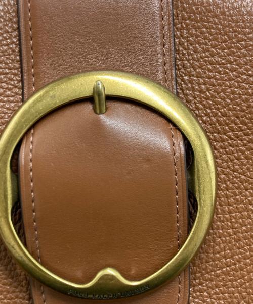 POLO RALPH LAUREN（ポロ・ラルフローレン）POLO RALPH LAUREN (ポロ・ラルフローレン) レザーショルダーバッグ ブラウンの古着・服飾アイテム