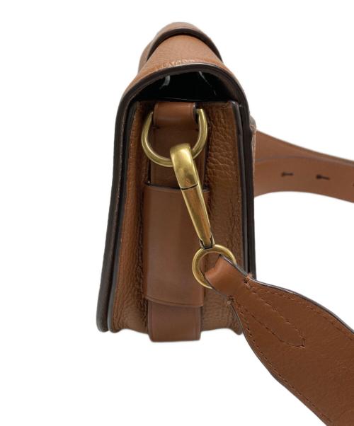 POLO RALPH LAUREN（ポロ・ラルフローレン）POLO RALPH LAUREN (ポロ・ラルフローレン) レザーショルダーバッグ ブラウンの古着・服飾アイテム