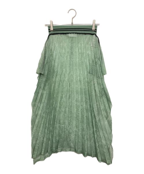 Mame Kurogouchi（マメクロゴウチ）Mame Kurogouchi (マメクロゴウチ) Wrapping Knit Skirt グリーン サイズ:SIZE 1の古着・服飾アイテム