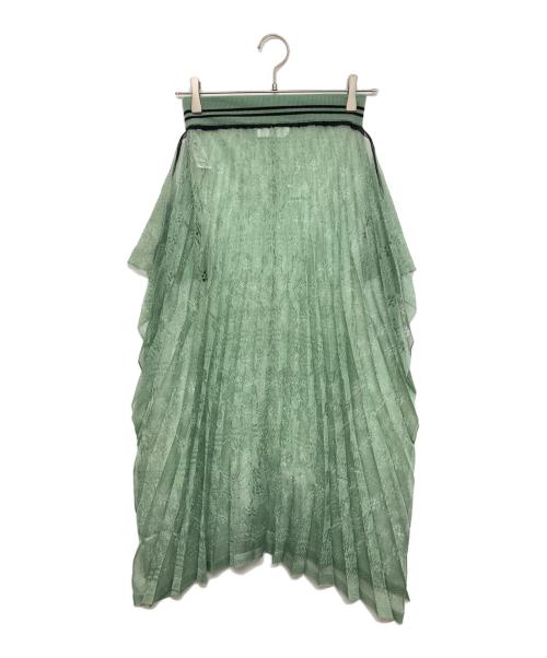 Mame Kurogouchi（マメクロゴウチ）Mame Kurogouchi (マメクロゴウチ) Wrapping Knit Skirt グリーン サイズ:SIZE 1の古着・服飾アイテム