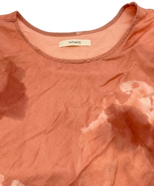 INTIMITE（アンティミテ）INTIMITE (アンティミテ) Blurred Print Tops ピンク サイズ:SIZE Mの古着・服飾アイテム