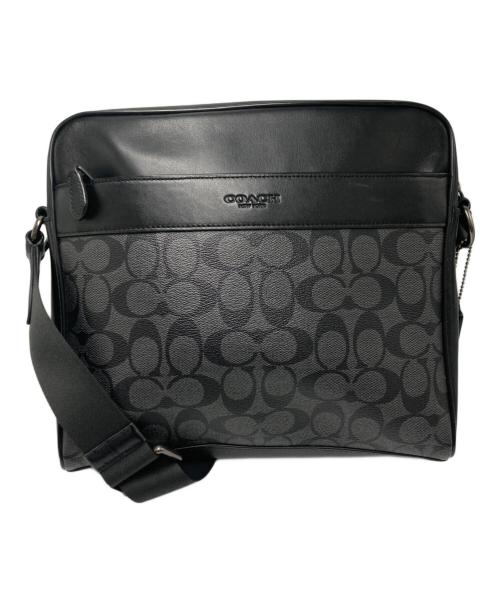 COACH（コーチ）COACH (コーチ) シグネチャー ショルダーバッグ ブラックの古着・服飾アイテム
