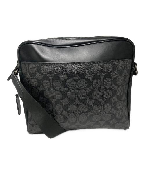 COACH（コーチ）COACH (コーチ) シグネチャー ショルダーバッグ ブラックの古着・服飾アイテム