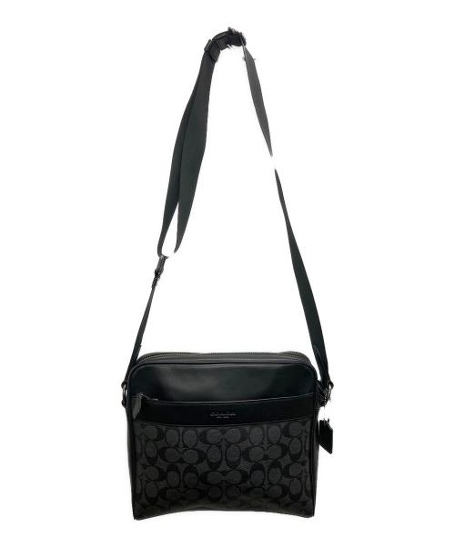 COACH（コーチ）COACH (コーチ) シグネチャー ショルダーバッグ ブラックの古着・服飾アイテム