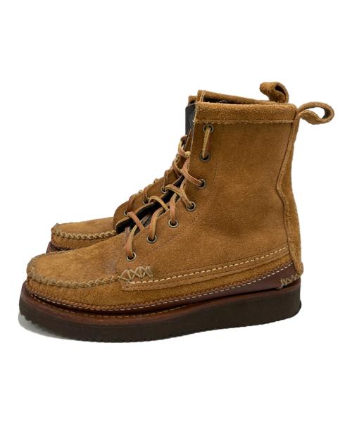 YUKETEN（ユケテン）YUKETEN (ユケテン) ハイカットモカシンブーツ ブラウン サイズ:不明の古着・服飾アイテム