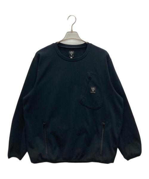 South2 West8（サウスツー ウエストエイト）south2 west8 (サウスツー ウエストエイト) Crew Neck Scouting Shirt - Poly Jersey ブラック サイズ:SIZE Mの古着・服飾アイテム