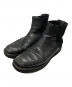 AURALEEオーラリー）の古着「LEATHER SQUARE BOOTS」｜ブラック