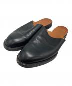 HENDER SCHEMEエンダースキーマ）の古着「レザーサンダル サボ・クロッグサンダル」｜ブラック