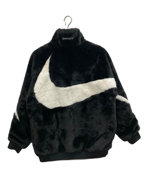 NIKE（ナイキ）NIKE (ナイキ) ビッグ スウッシュ ファー ジャケット ブラック サイズ:SIZE Lの古着・服飾アイテム