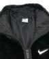 中古・古着 NIKE (ナイキ) ビッグ スウッシュ ファー ジャケット ブラック サイズ:SIZE L：8000円