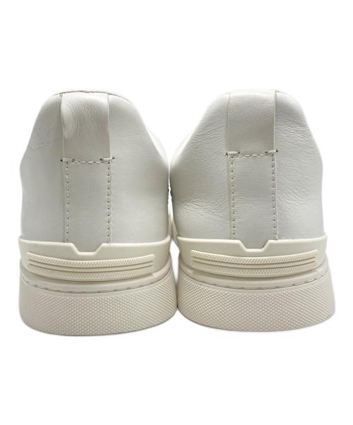 ZEGNA（ゼニア）ZEGNA (ゼニア) スリッポン ホワイト サイズ:SIZE  US6の古着・服飾アイテム