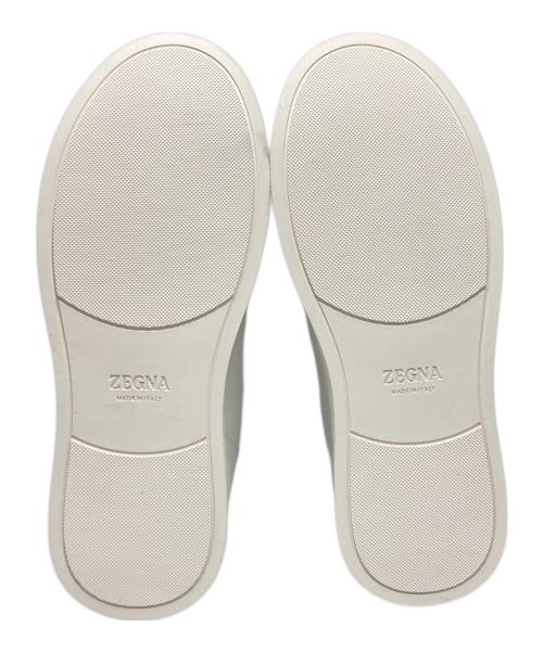 ZEGNA（ゼニア）ZEGNA (ゼニア) スリッポン ホワイト サイズ:SIZE  US6の古着・服飾アイテム