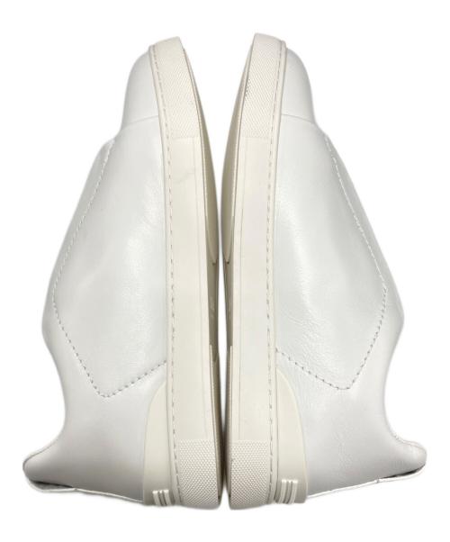 ZEGNA（ゼニア）ZEGNA (ゼニア) スリッポン ホワイト サイズ:SIZE  US6の古着・服飾アイテム