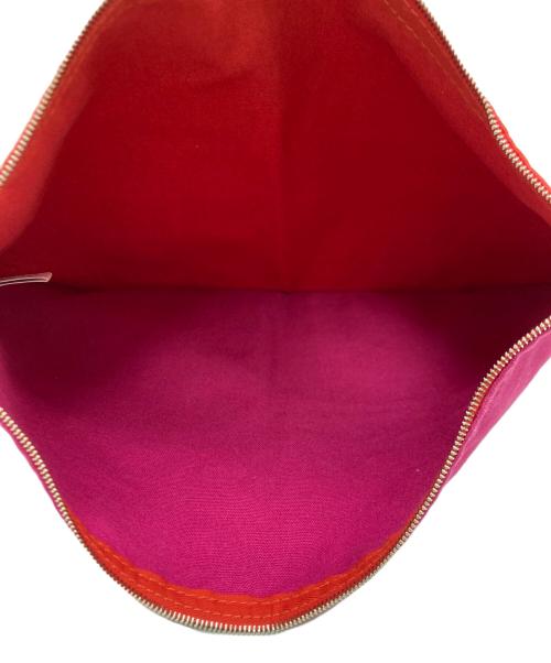 HERMES（エルメス）HERMES (エルメス) ボラボラポーチ レッド×ピンクの古着・服飾アイテム