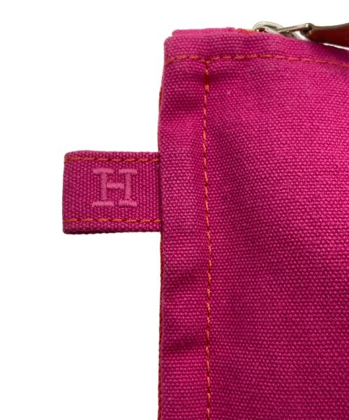HERMES（エルメス）HERMES (エルメス) ボラボラポーチ レッド×ピンクの古着・服飾アイテム