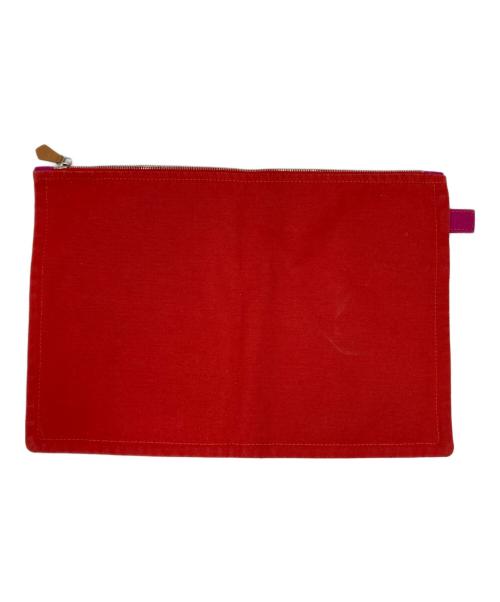 HERMES（エルメス）HERMES (エルメス) ボラボラポーチ レッド×ピンクの古着・服飾アイテム