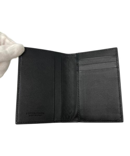 BOTTEGA VENETA（ボッテガベネタ）BOTTEGA VENETA (ボッテガベネタ) イントレチャートカードケース ブラックの古着・服飾アイテム