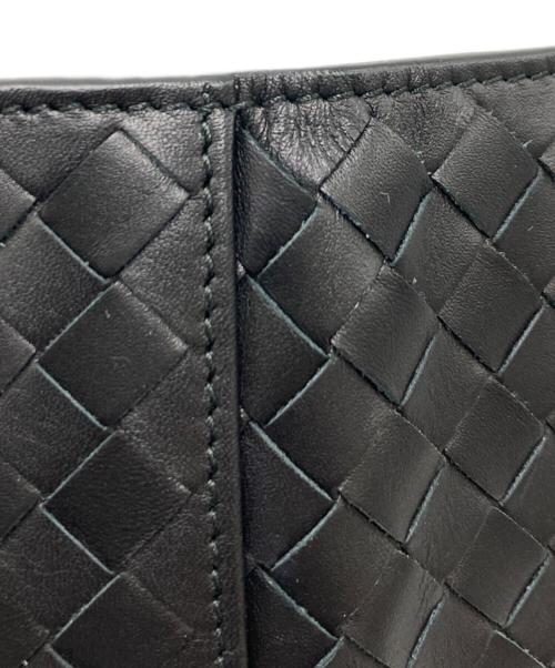BOTTEGA VENETA（ボッテガベネタ）BOTTEGA VENETA (ボッテガベネタ) イントレチャートカードケース ブラックの古着・服飾アイテム
